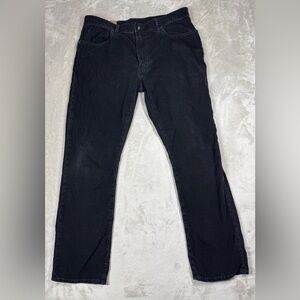 Vintage Gap Jeans Men’s Black 100% Cotton Low Rise Straight Leg Corduroy Size 33